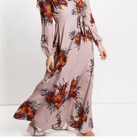 The Odell’s Floral Wrap Maxi Dress S NWOT - Picture 3 of 4